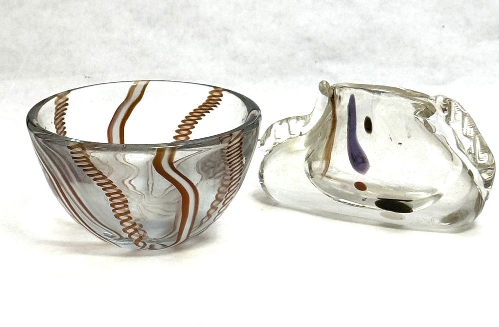 Lot 581: Two Cabinet Art Glass items