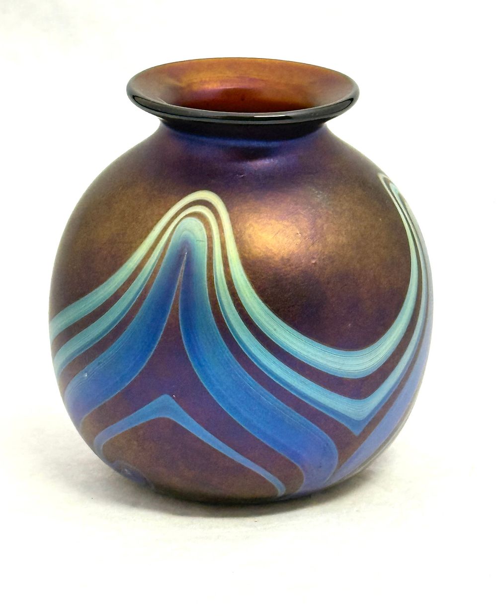 Lot 634: Charles Lotton Dark Purple Vase