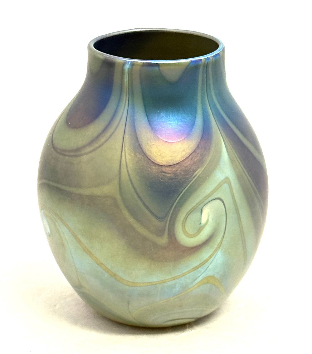 Lot 639: Charles Lotton Glass Vase