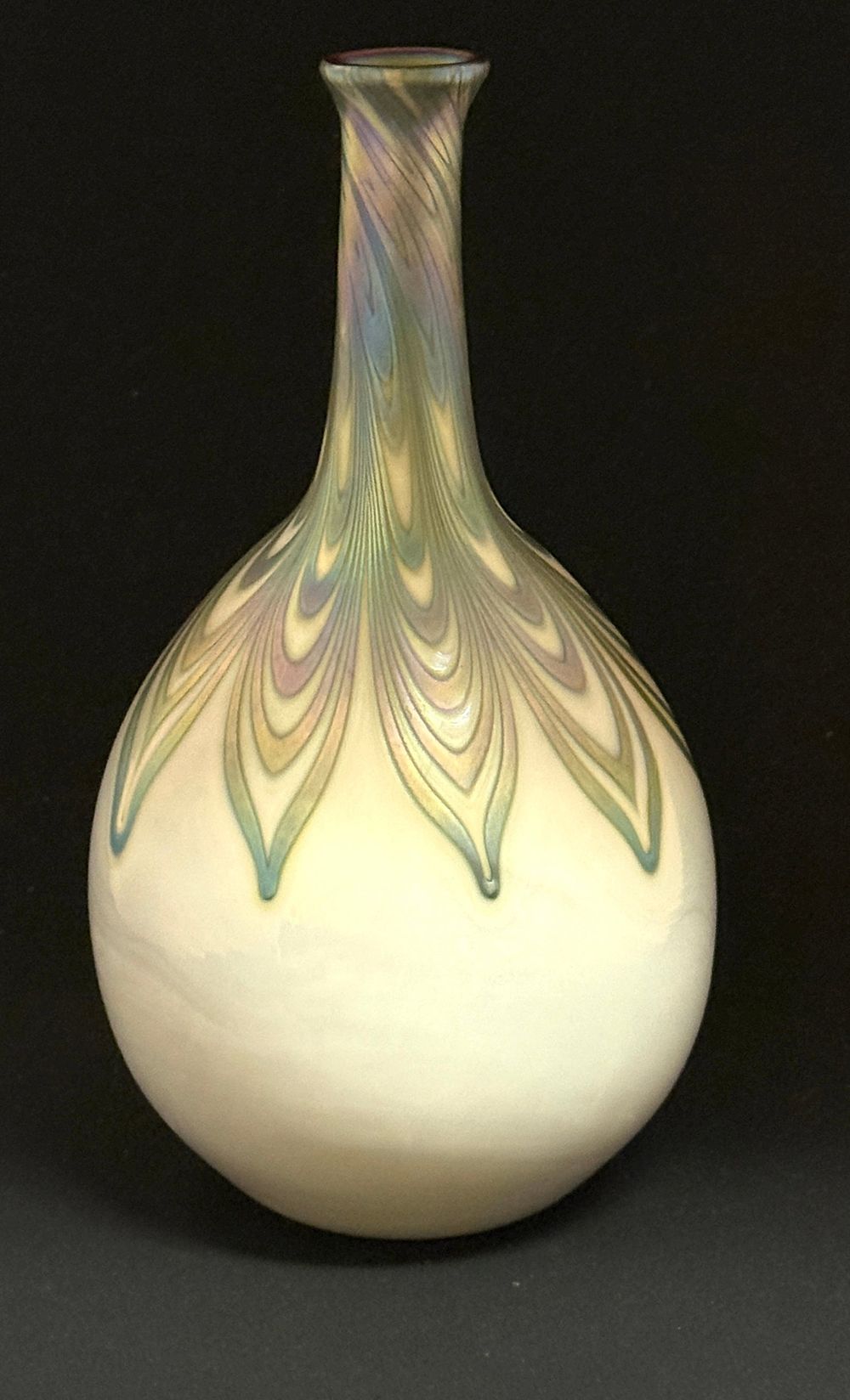 Lot 643: Charles Lotton Bottle Form Vase