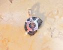 Silver pendant with original fraction of bronze coin of Shim’on Bar Cochba, 132-135 C.E. Some Image - 1