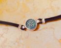 Leather bracelet with original "Widow's Mite" coin, 103-76 B.C.E. From archaeological Image - 3