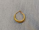 Single earring on wax core; diam 1.7 cm; 0.5 grams. Roman; Professor Rachel Milstein Collection Image - 1