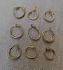 Four pairs of gold on wax earrings and one single; 4.4 grams; Roman; Professor Rachel Milstein Image - 2