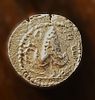 Silver denarius ('Zuz'), the second year of Bar Kokhba Revolt. Obv.: Bunch of grapes with small Image - 1