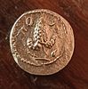 Silver denarius ('Zuz'), the second year of Bar Kokhba Revolt. Obv.: Bunch of grapes with small Image - 1
