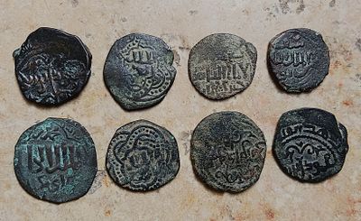 Lot of eight Zangid bronzes, ca. 11th-12th centuries. Professor Rachel Milstein Collection 