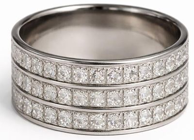 טבעת כסף 925 עם זרקונים 
משקל:11.4