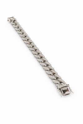 צמיד כסף 925 משובץ באבני זרקונים 
משקל: 14.65 
אורך: 18 ס״מ