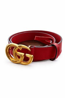 חגורת עור של גוצ'י (Gucci) מדגם GG Marmont. מותג: גוצ'י (Gucci) 
שם הדגם: GG Marmont 
סגנון: 