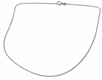 שרשרת זהב לבן 14K 
משקל:1.6