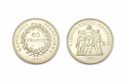 מטבע כסף פרנקל 0.900. שנת הנפקה: 1974 הרכב מתכת: כסף 90% טהור (0.900 Silver) משקל כולל: 30 גרם 