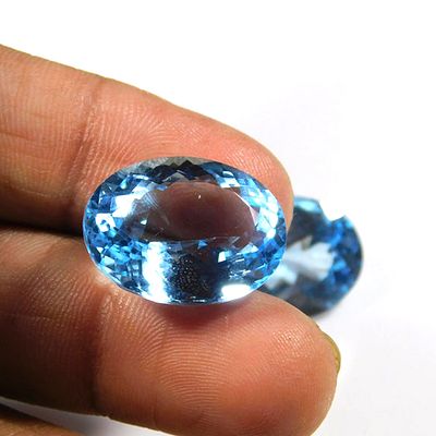 Naturel Sky Blue Topaz Oval 18X13 Mm 1 Piece. Top Quality Naturel Sky Blue Topaz Oval 18X13 Mm 1 