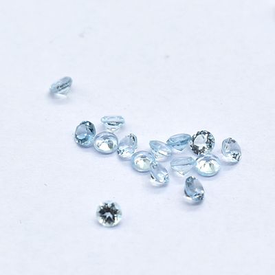 Naturel Sky Blue Topaz Round 2.5X2.5 Mm 100 Pieces Lot. Top Quality Naturel Sky Blue Topaz 
