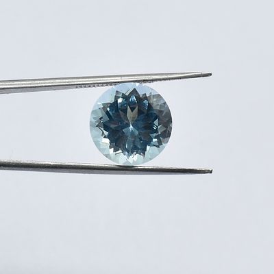 Naturel Sky Blue Topaz Round 12X12 Mm 1 Piece. Top Quality Naturel Sky Blue Topaz Round 12X12 