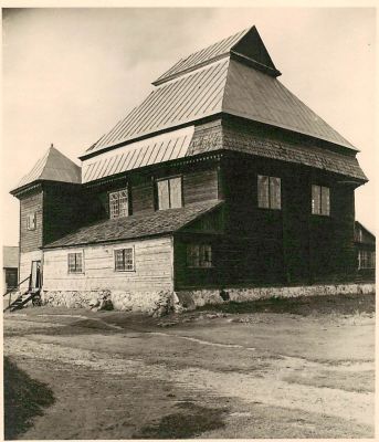 לוט 2 צילומי וינטג 'עם בית הכנסת בפיאסקי, בלארוס. גודל 14x12, 10 x 17 ס"מ.