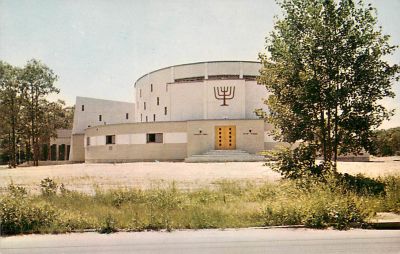 לוט 7 גלויות בתי כנסת אמריקאיים.