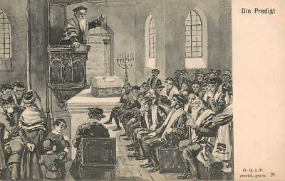 גלויה הרמן ג'ונקר, גרמניה. הרב מטיף כ -1910.