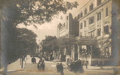 תצלום גלויה עם בית הכנסת של קהיר, מצרים 1912.