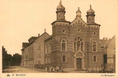 בית כנסת גלויה אחד סנט לואיס, צרפת 1920.