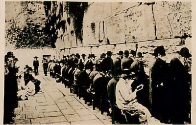 תמונה אחת של בן דב? כותל מערבי. גודל: 5.5/8.5 ס"מ.