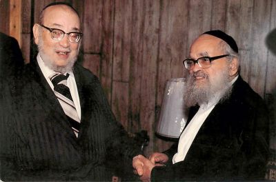 לוט 6 כרטיסים בגודל גלויה עם רבנים.