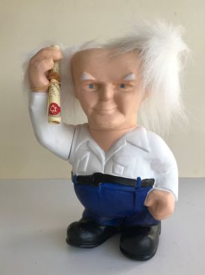 בובת בן גוריון בפלסטיק 20 ס"מ, שנות ה -70. בובות יוחנן ישראל.