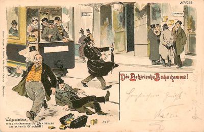 גלויה אנטישמית אחת. ליטוגרפיה 1900.