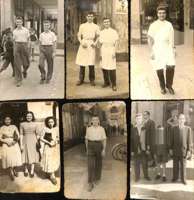 לוט 6 גלויות תמונות של יהודים בקזבלנקה, מרוקו שנות ה-30.