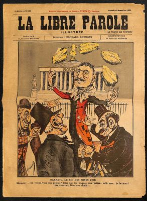 עיתון אנטישמי אחד, פרשת דרייפוס בזמן המשפט צרפת, 1895.