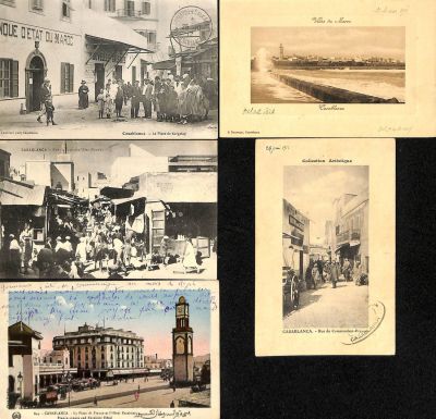 לוט חמש גלויות, החיים במרוקו כולל יהודים.