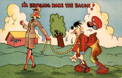 גלויה נגד היטלר, ארה"ב שנות ה-40.