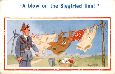 גלויה נגד היטלר, ארה"ב שנות ה-40.