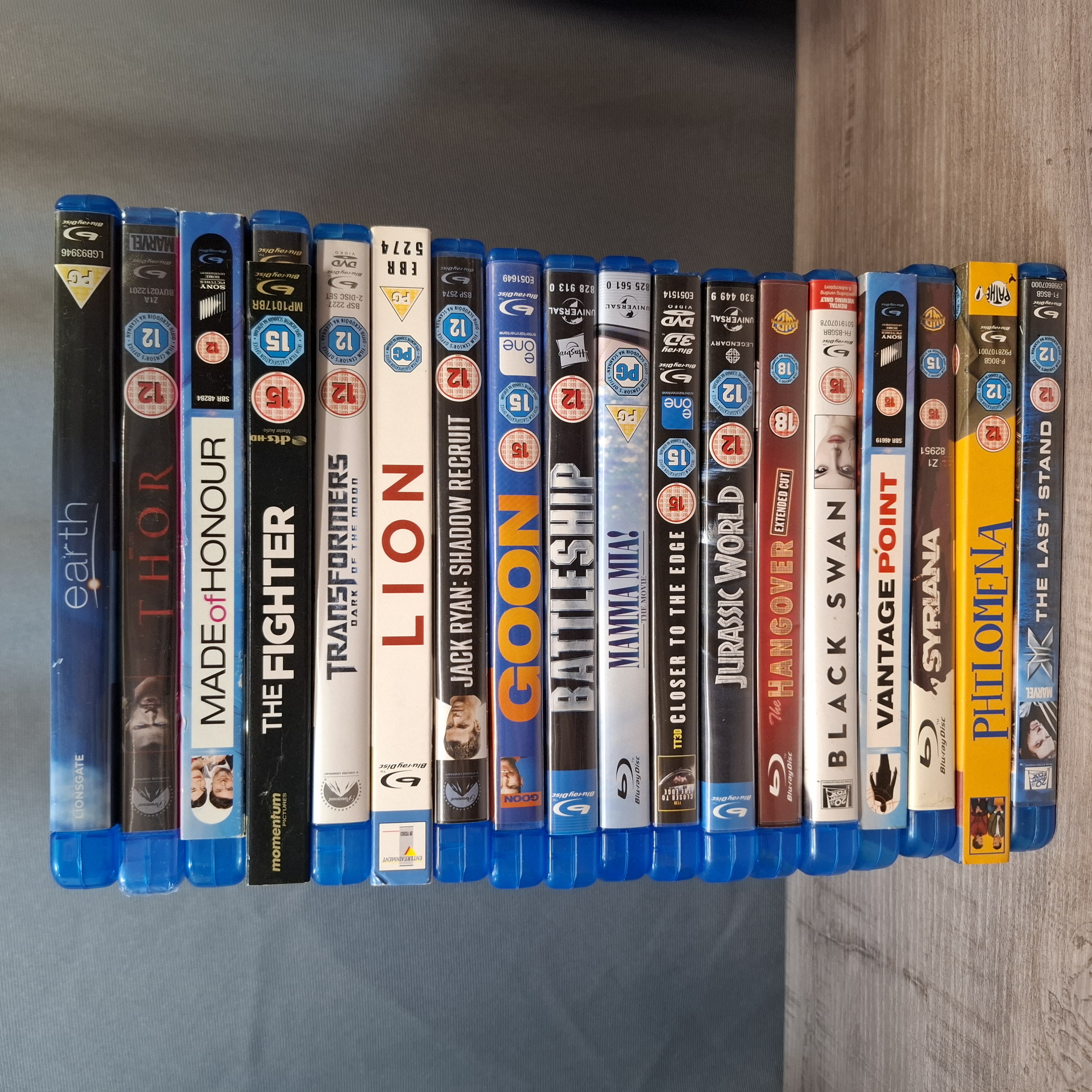 18x Blu-Ray dvds