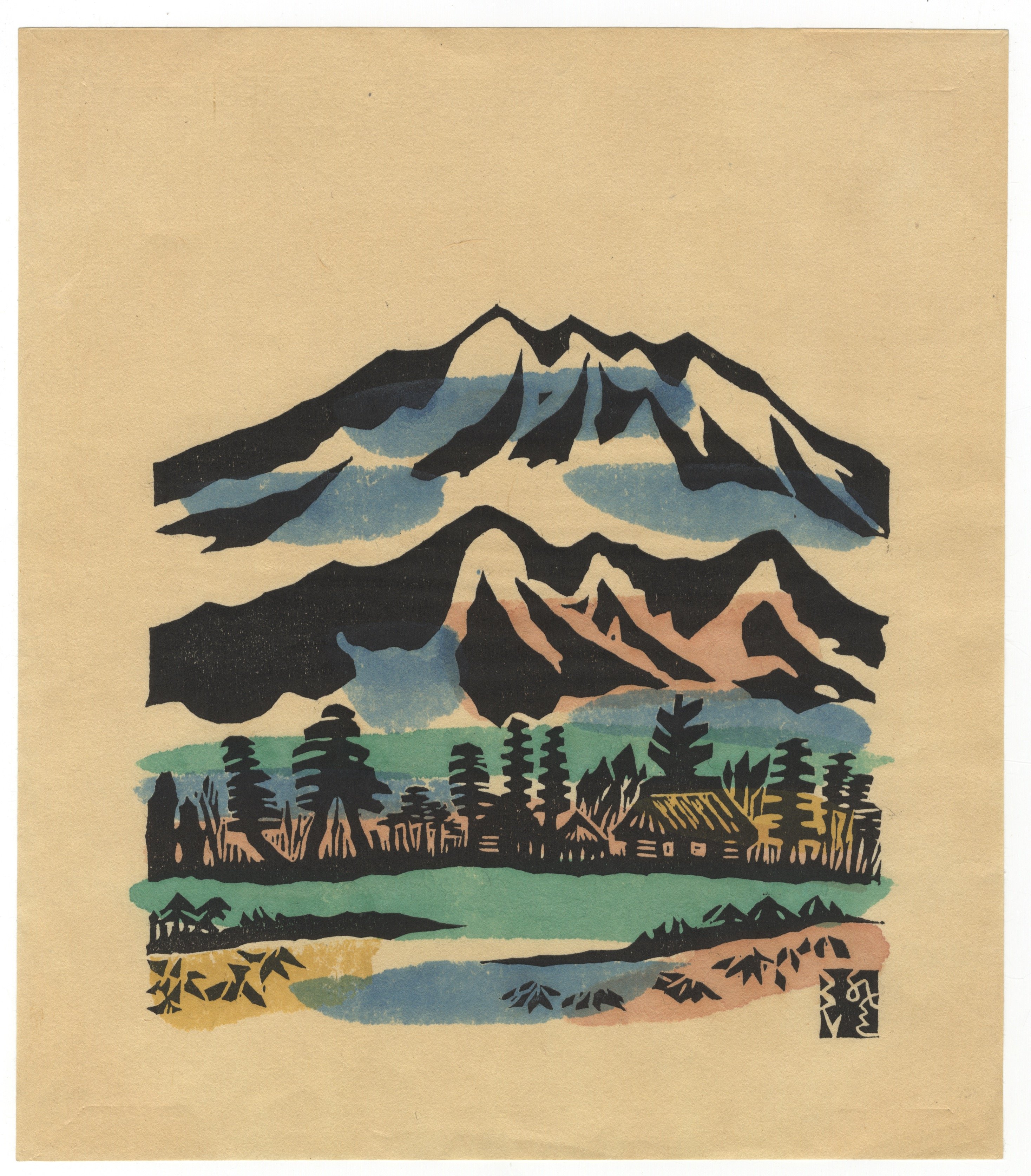 Kawakami Sumio, Modern Landscape Print