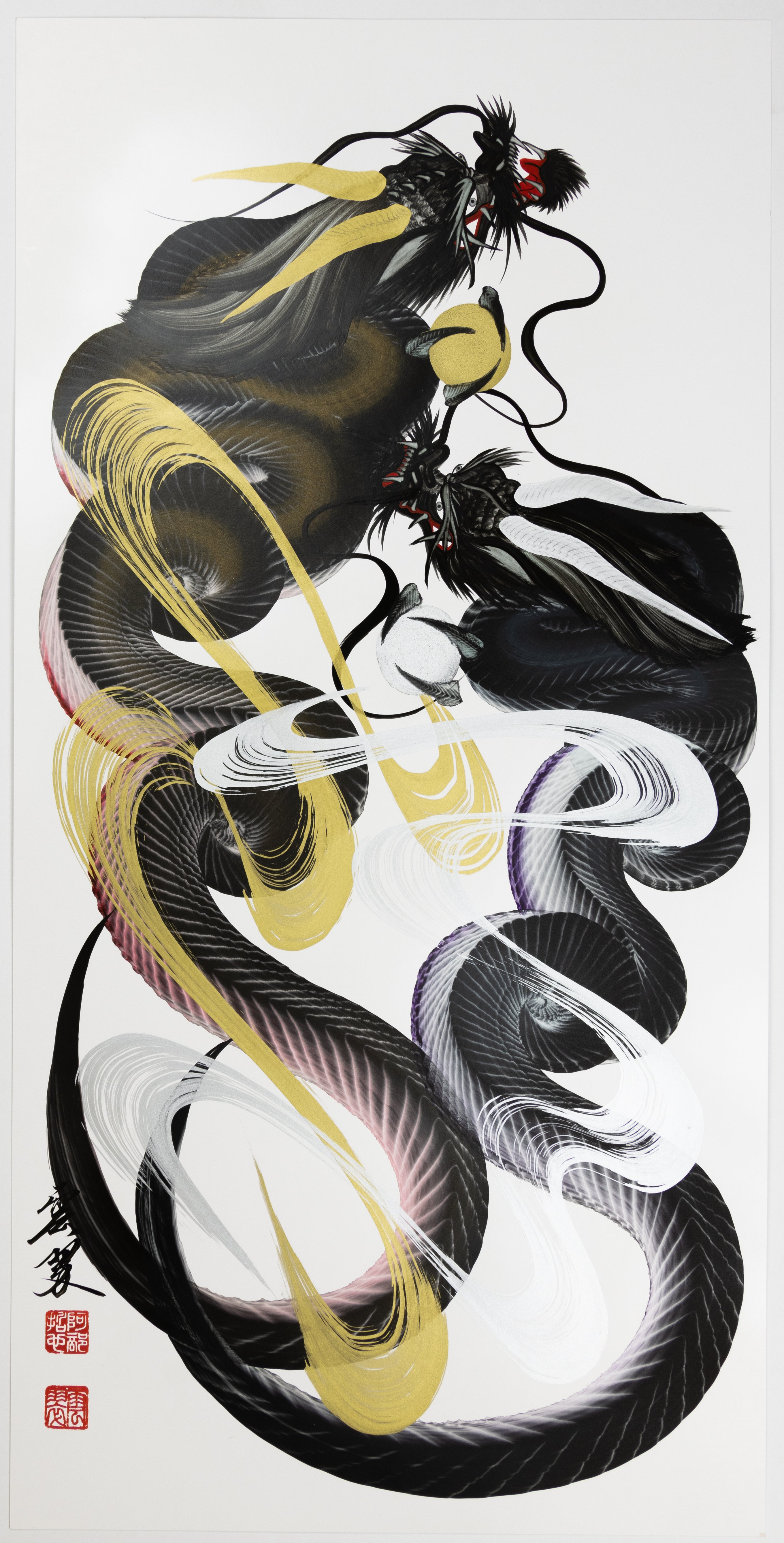 Tetsuya Abe, One Stroke Dragon Painting