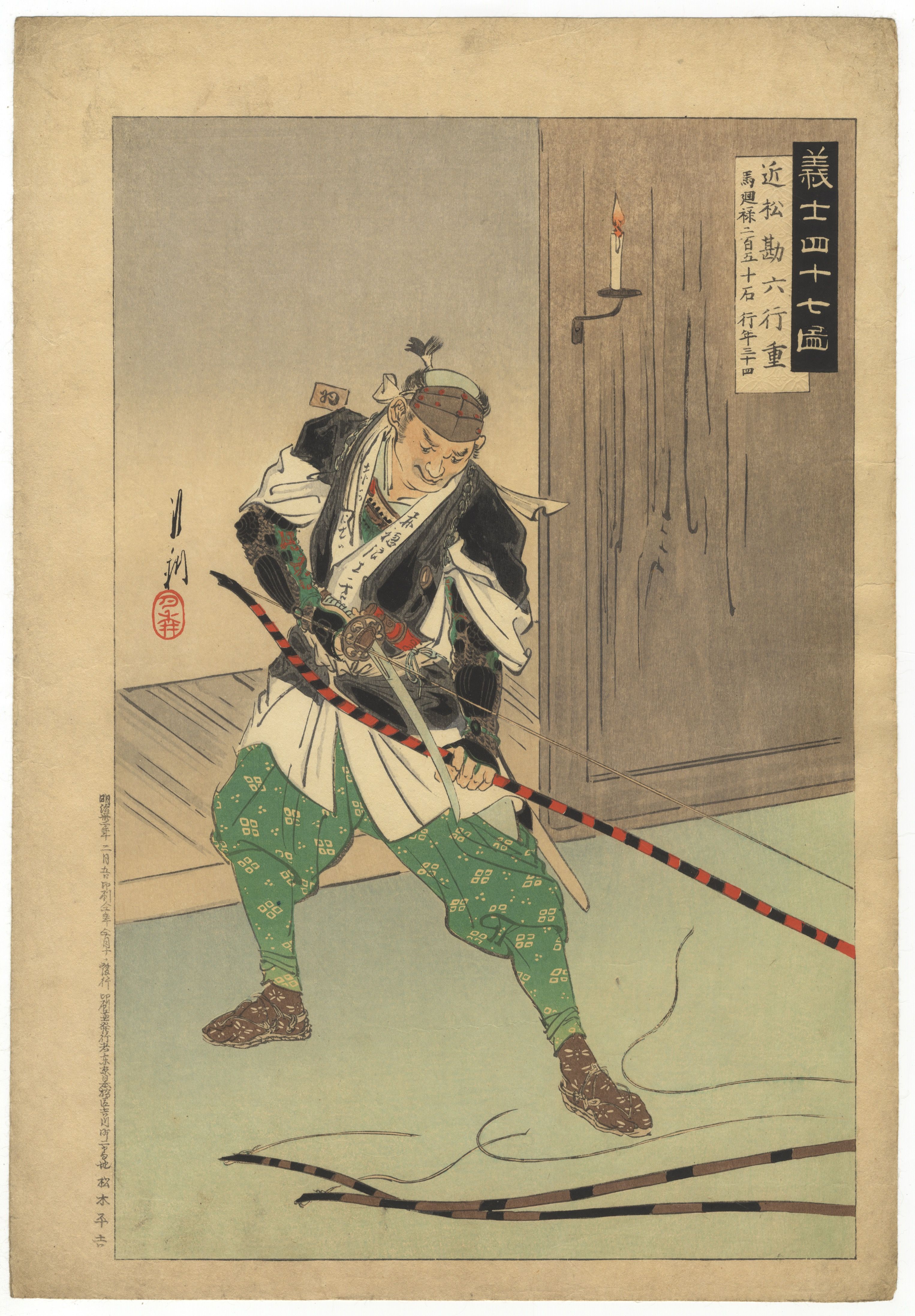 Gekko Ogata, Chikamatsu Kanroku Yukishige, Loyal Retainers