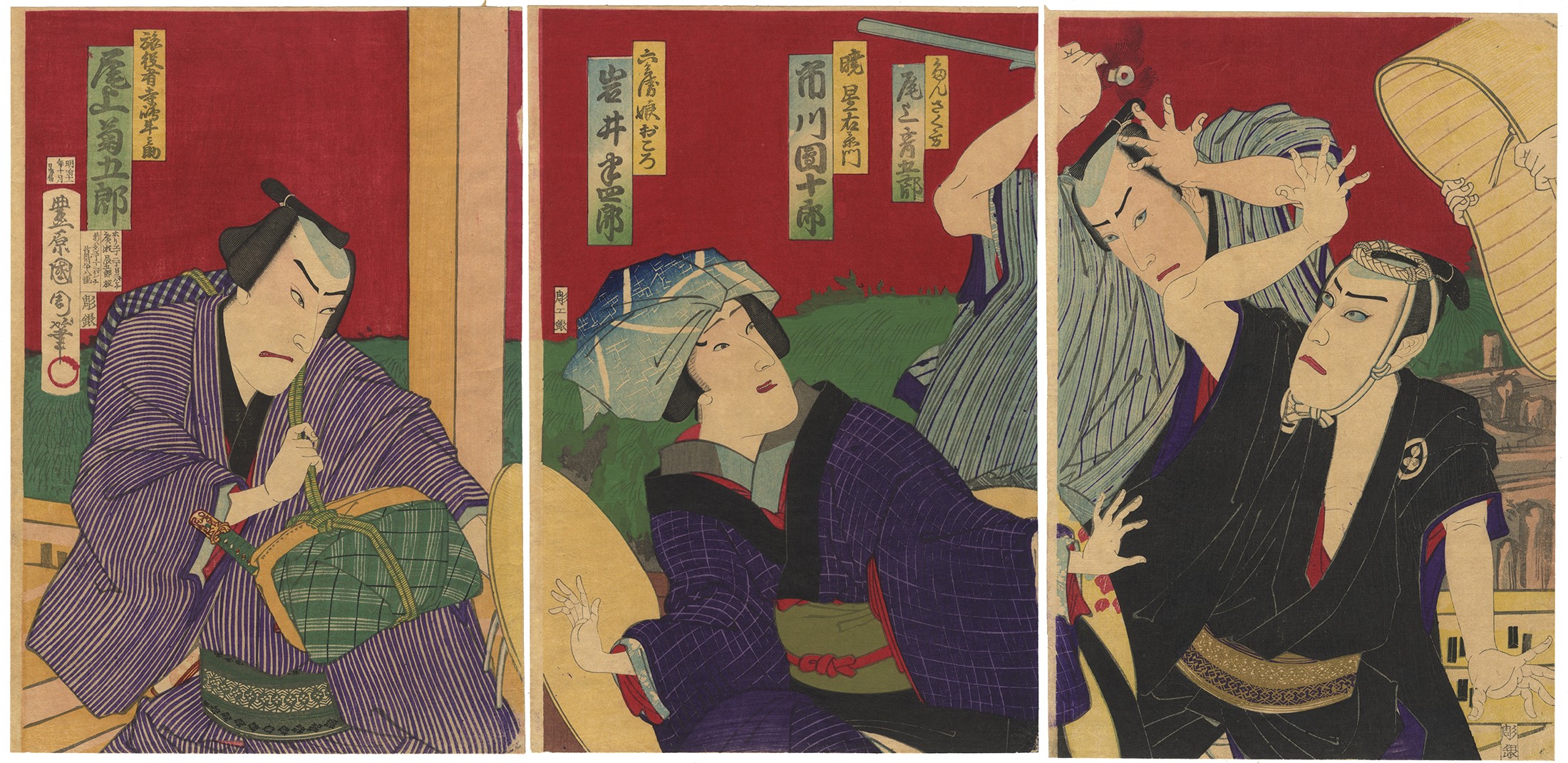 Kunichika, Kabuki play, Jitsugetsu Seikyo Waseidan