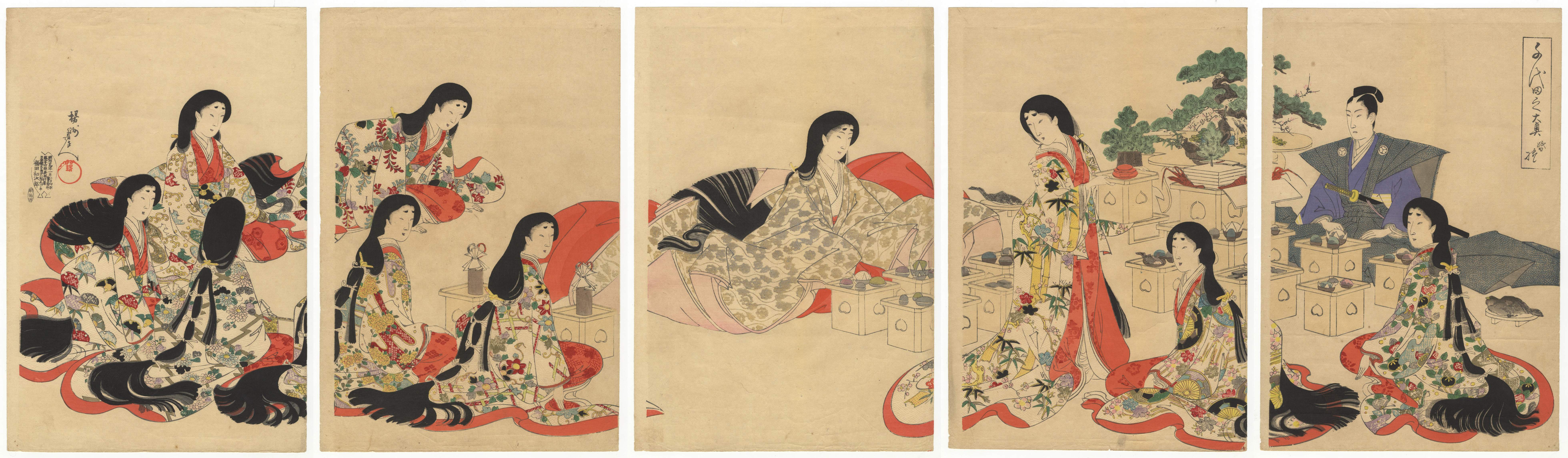 Chikanobu Yoshu, Wedding Ceremony, Chiyoda Palace