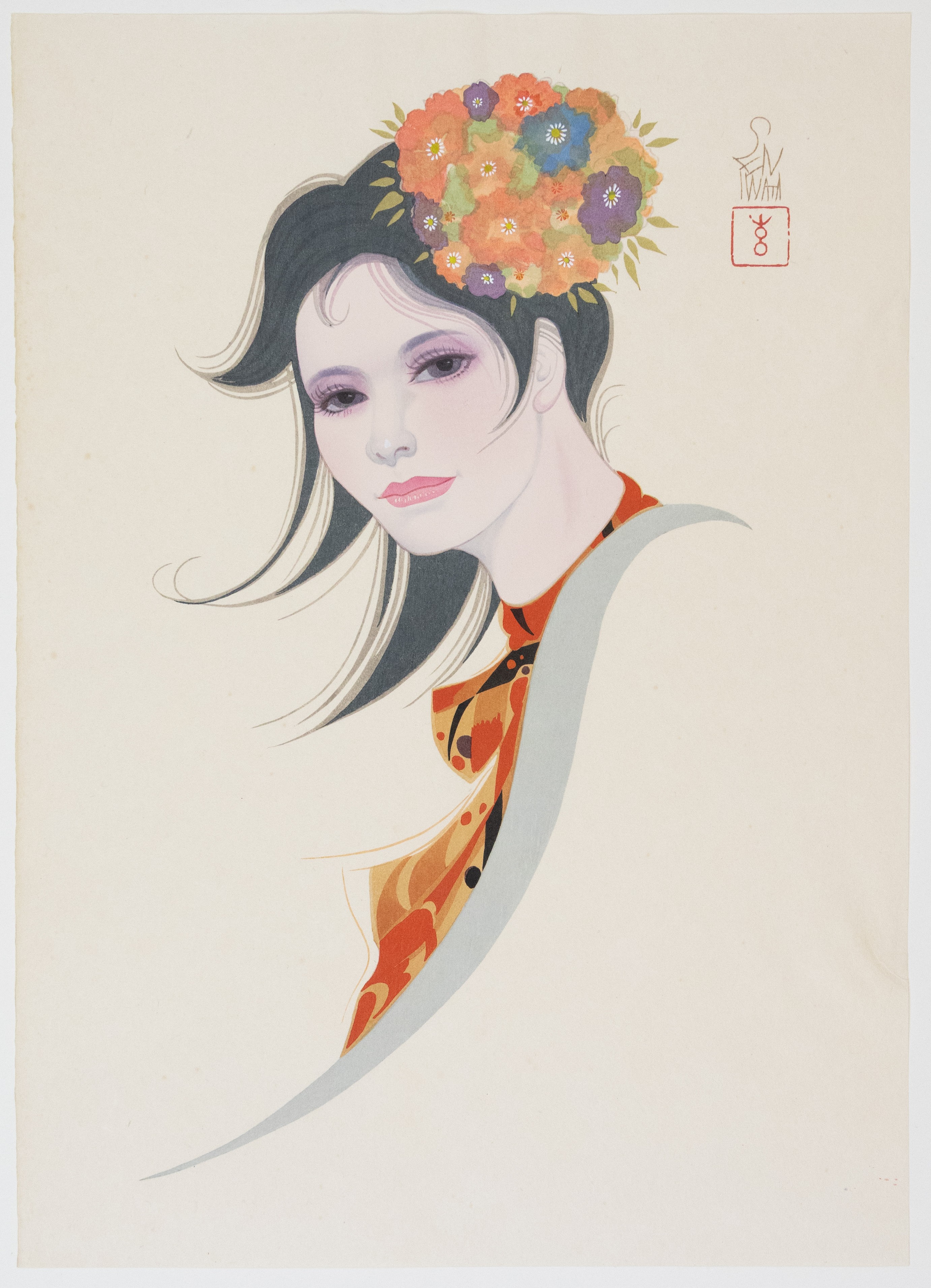 Sentaro Iwata, Early Spring, Beauties in Woodblock Prints
