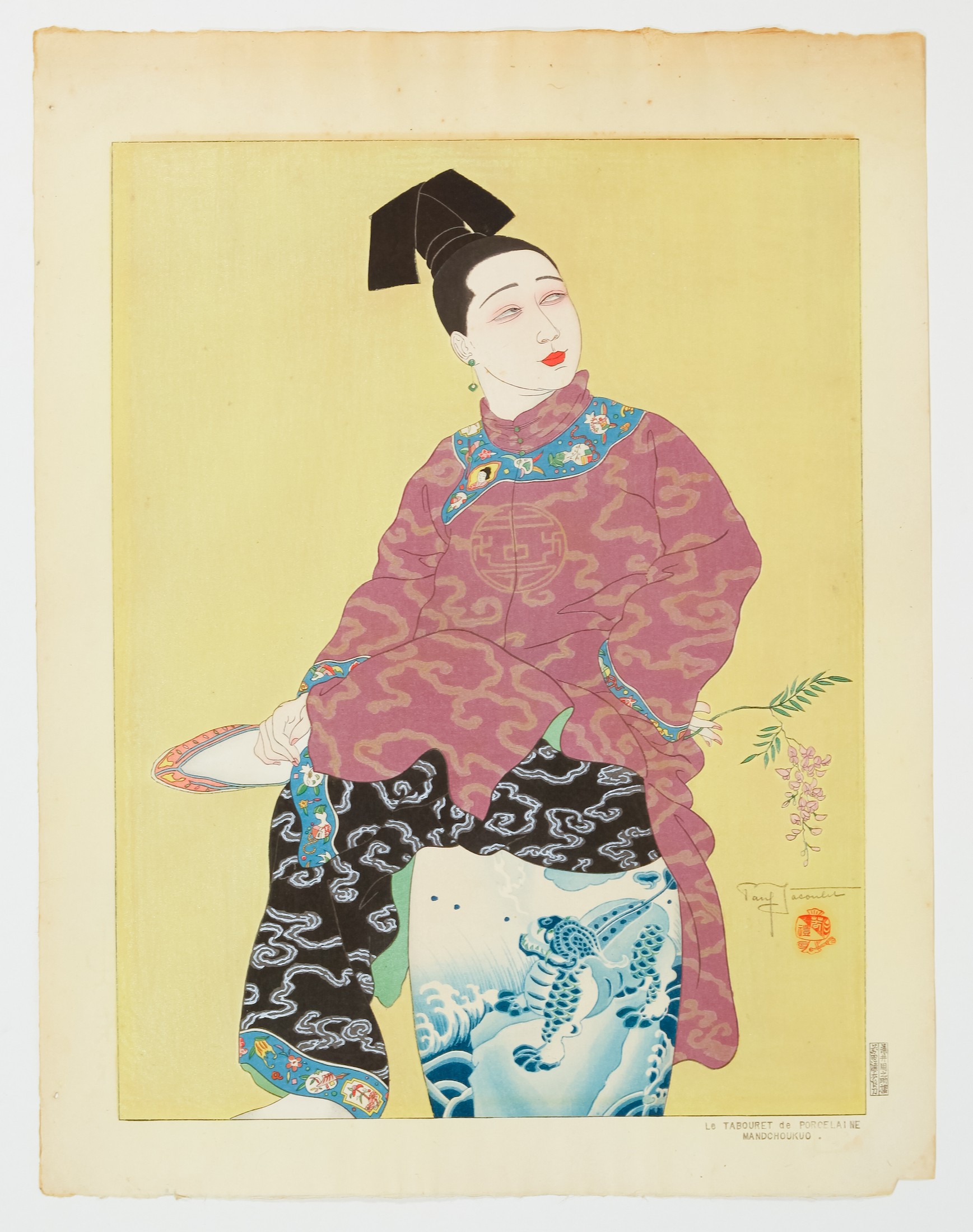 Paul Jacoulet, Le Tabouret de Porcelaine, Mandchoukuo