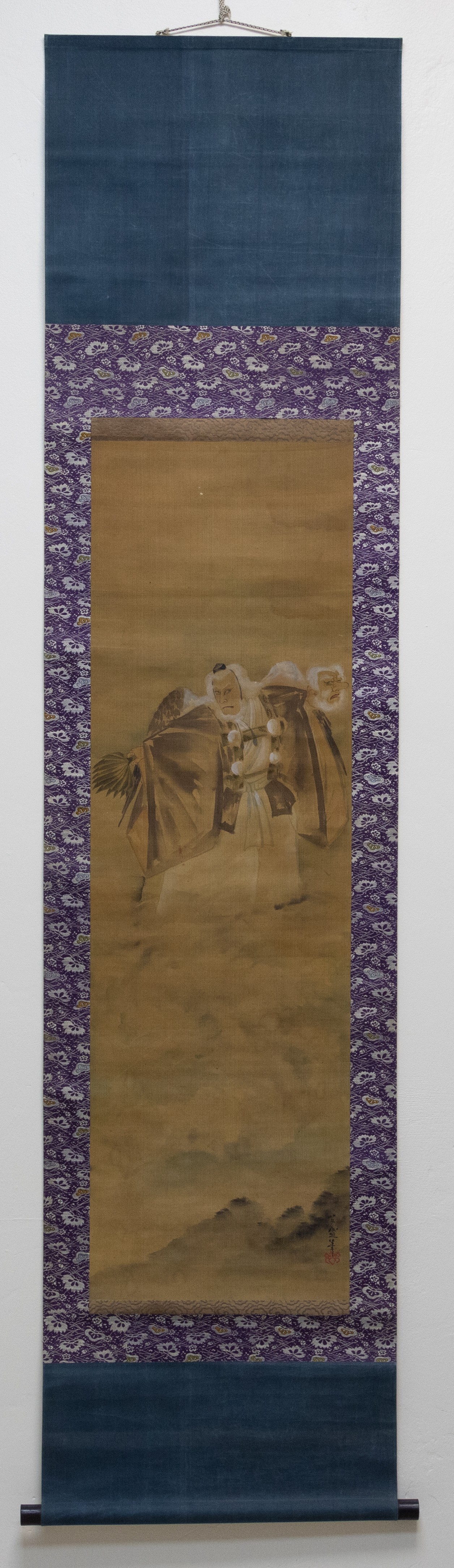 Yoshimori Utagawa, Tengu, Painted Japanese Scroll