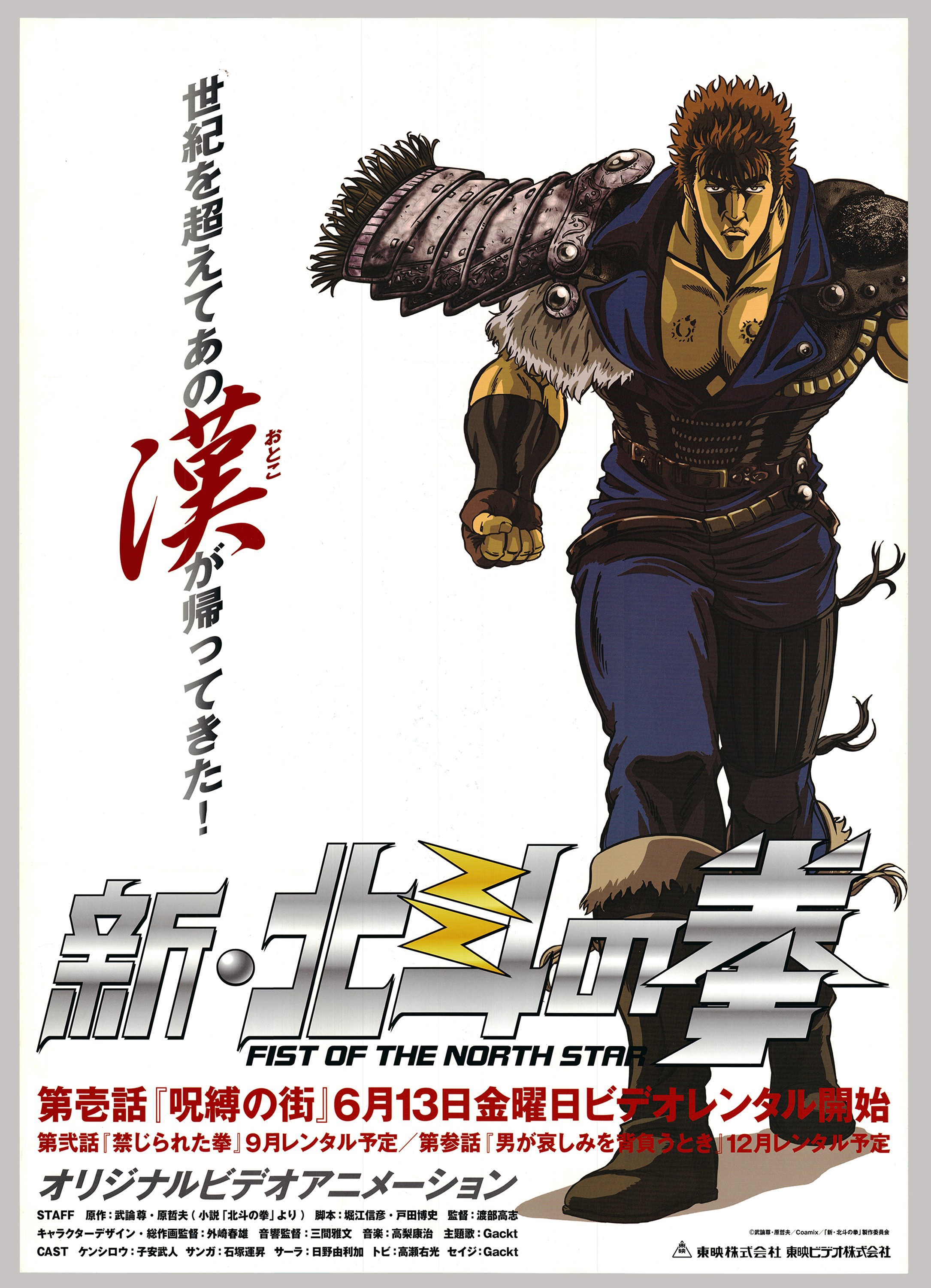 Vintage Fist of the North Star OVA Anime Poster