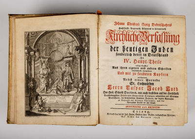 9. Kirchliche Verfassung der heutigen Juden, sonderlich derer in Deutschland, by Johann 