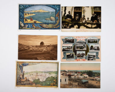 18. A COLLECTION OF 98 EARLY PALESTINE RELATED POST CARDS. C. 1900. Mostly of various Jewish 