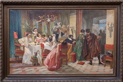 MOSHE MAIMON (MOSES LVOVICH MAIMON) (1860 VIKAVISKIS - 1924 ST PETERSBURG). Oil on canvas. The
