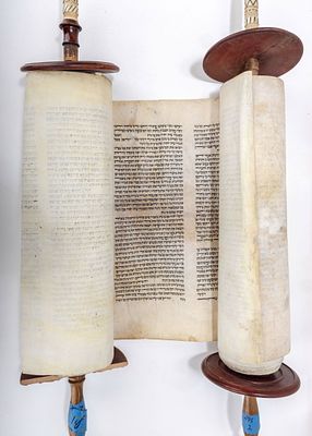 AN ASHKENAZI SEFER TORAH. Probably Poland, 19th century. Beis Yosef Ksav. Not sold as kosher.