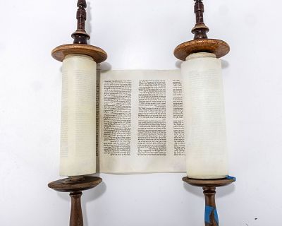 A SMALL ASHKENAZI SEFER TORAH. Probably Poland, 19th century. Beis Yosef Ksav. Not sold as