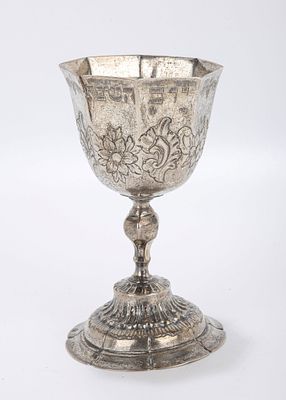 AN IMPORTANT PARCEL GILT SABBATH GOBLET BY HEIRONYMUS MITTNACHT. Augsburg, 1763 - 1765. On a. A