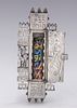 ILYA SCHOR (1904, Ukraine - 1961, New York) RARE AND IMPORTANT STERLING SILVER MEZUZAH. ILYA תמונה - 1